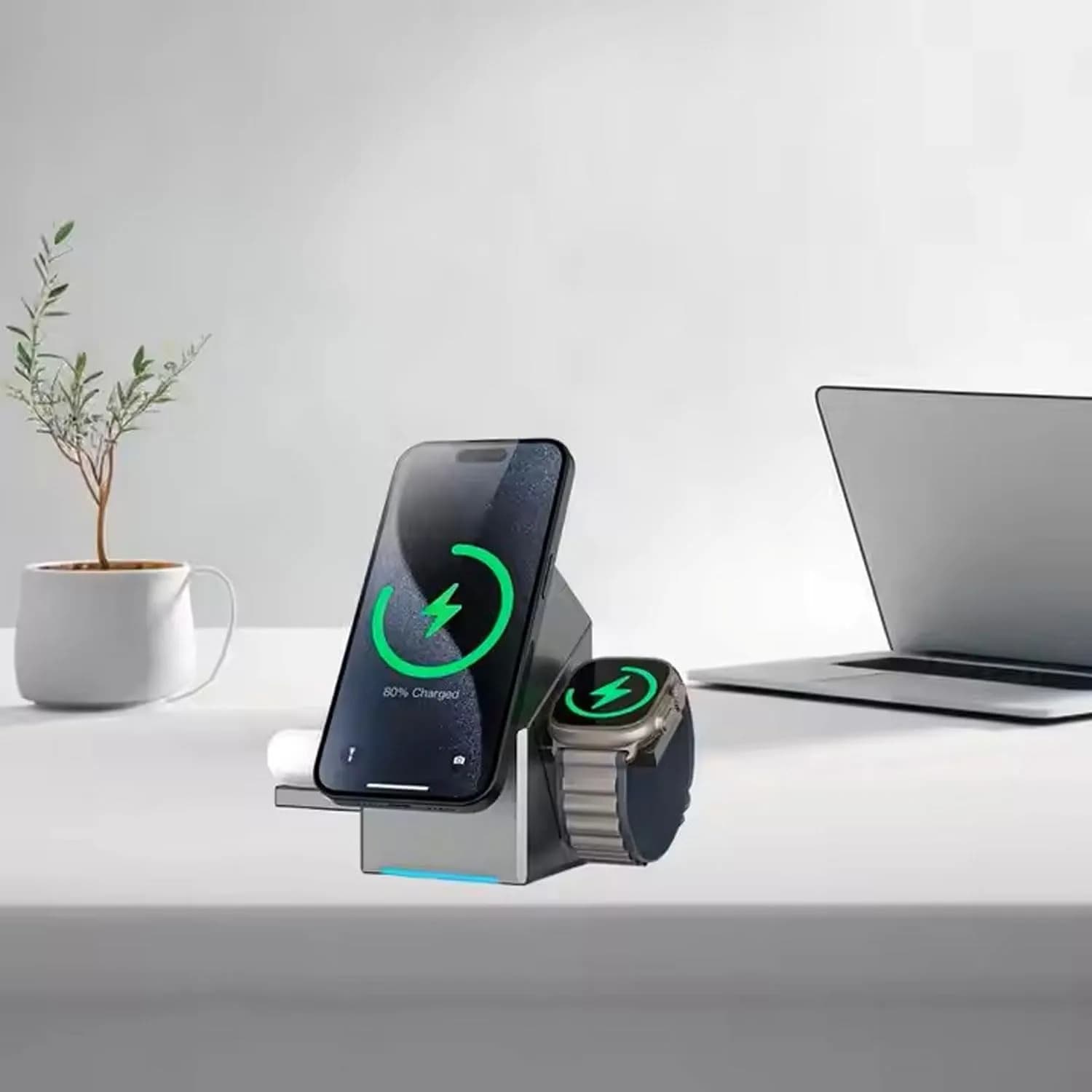 3 In 1 Wireless Charger with clock
