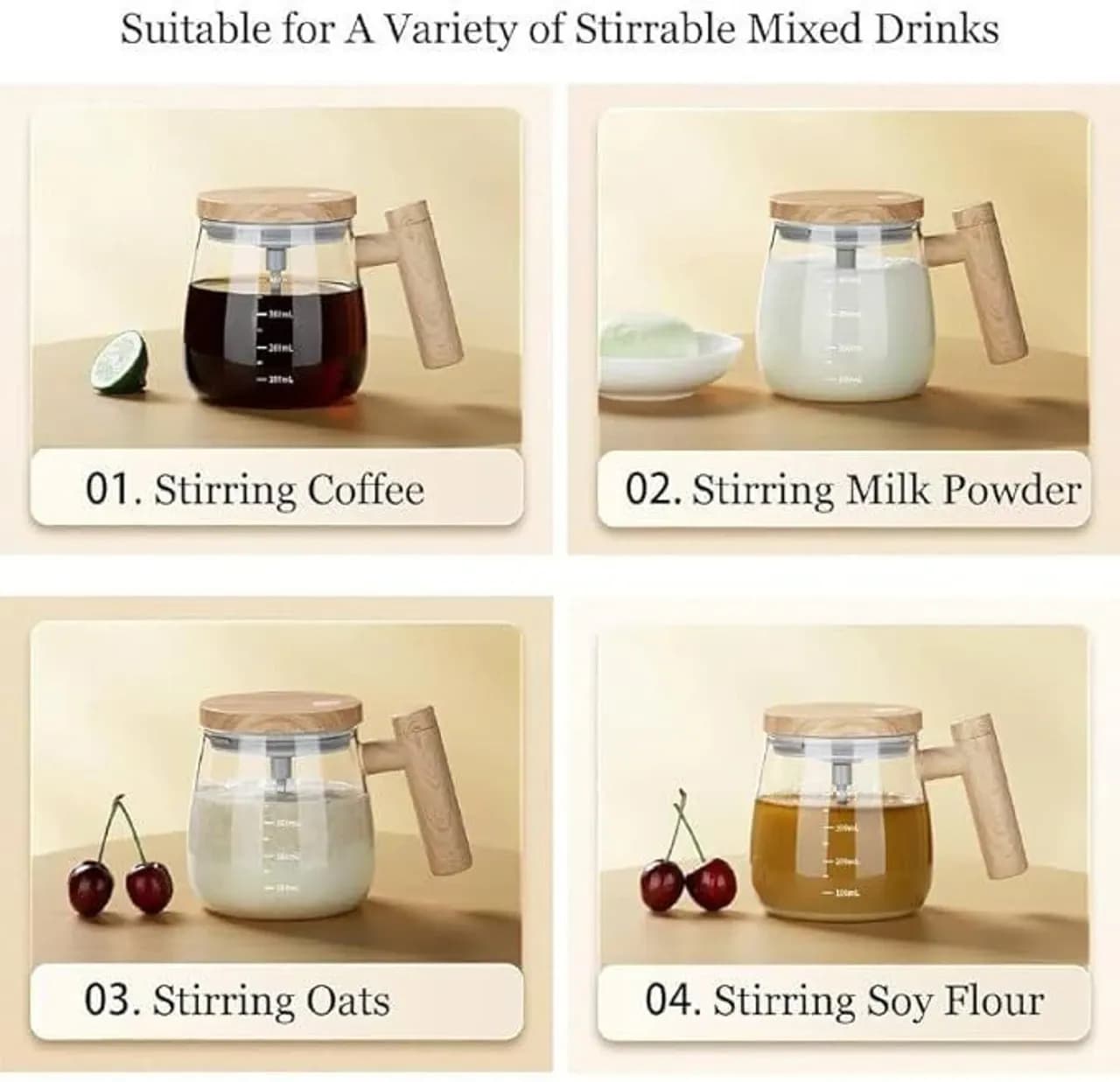GLASS COFFEE MIXING MUG
