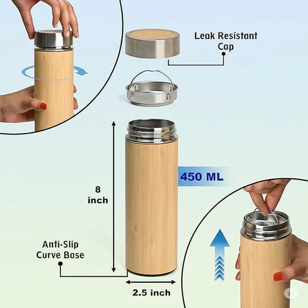 BAMBOO WATER BOTTLE 
