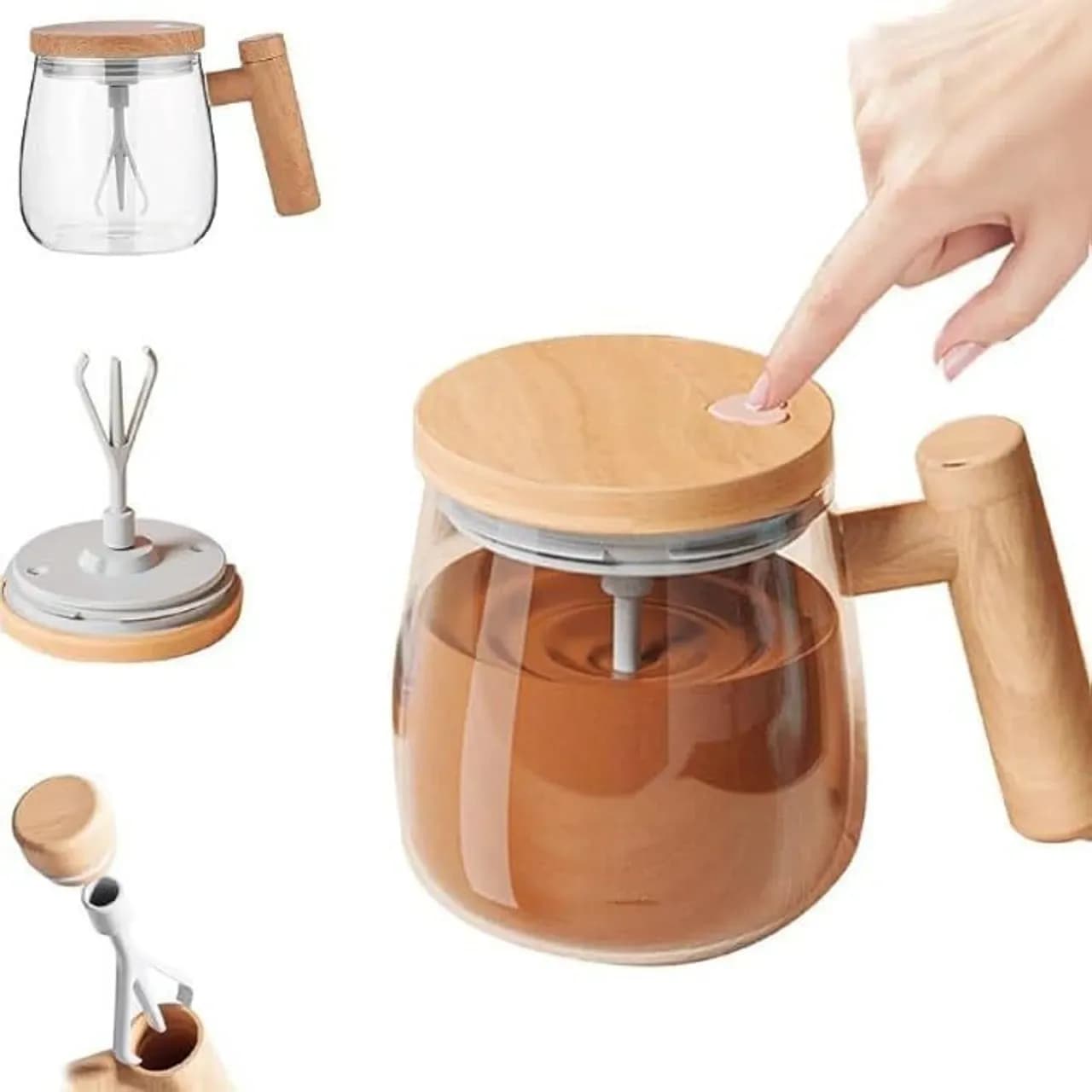 GLASS COFFEE MIXING MUG